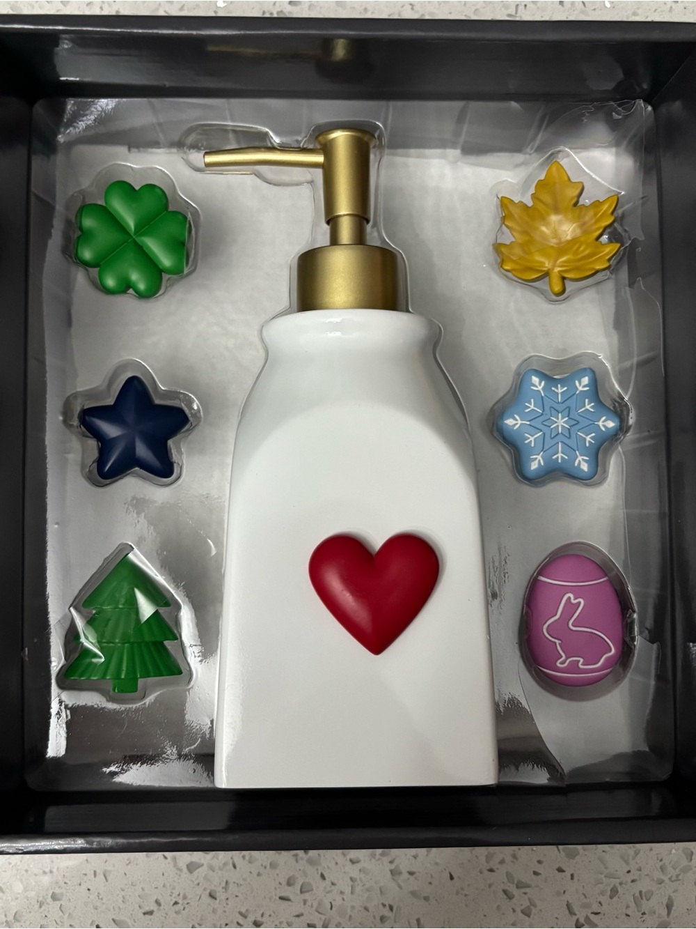 SKL Home Seasonal Soap Dispenser w/7 attachments